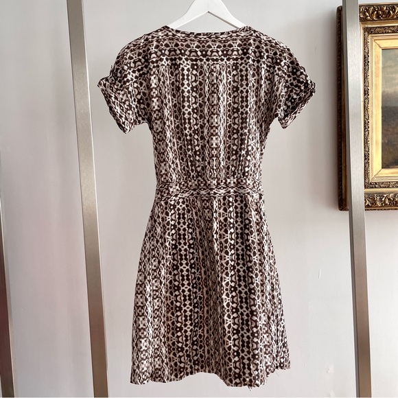 Max Mara Weekend Batik Print Cotton Faux Wrap Dress - Picture 4 of 5